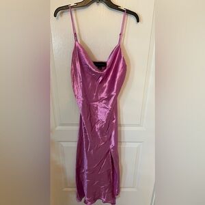 Calvin Klein Elegant Pink Satin Dress